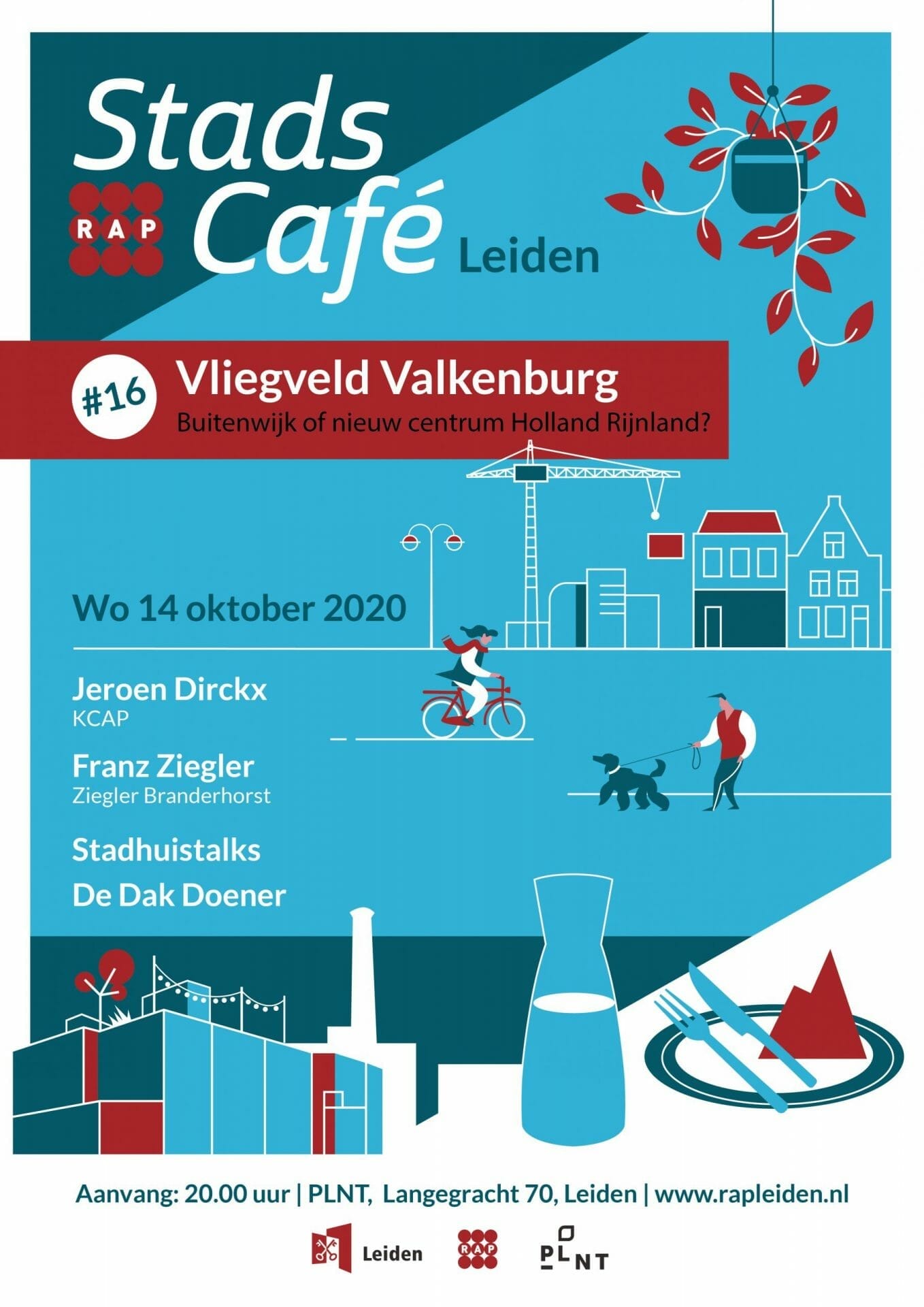 Lees meer over het artikel Stadscafe #16 ✈ Vliegveld Valkenburg: Buitenwijk of nieuw centrum Holland Rijnland